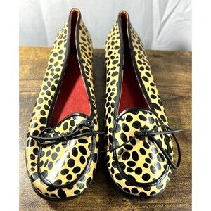 Vintage Kate Spade Womens Size 9 Leopard Print Rubber Rain Loafers